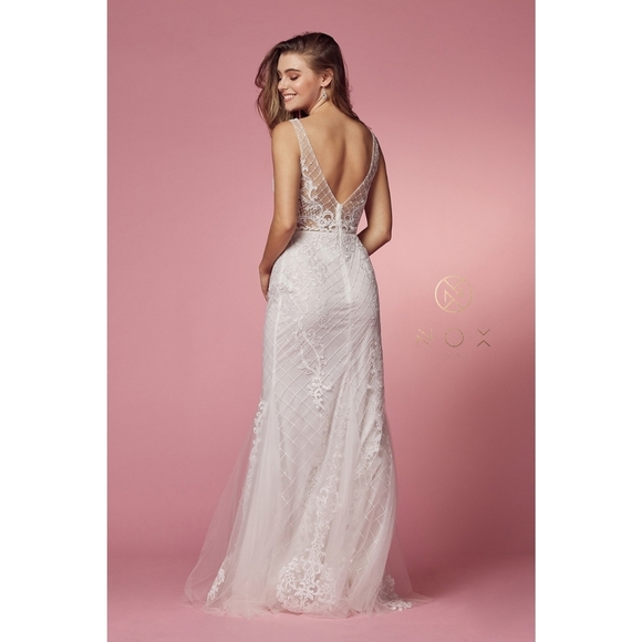 FLASH SALE 1 HOUR  LIKE & SHARE #boho inspired sz6  #Wedding dress NEW w tags - Picture 6 of 11